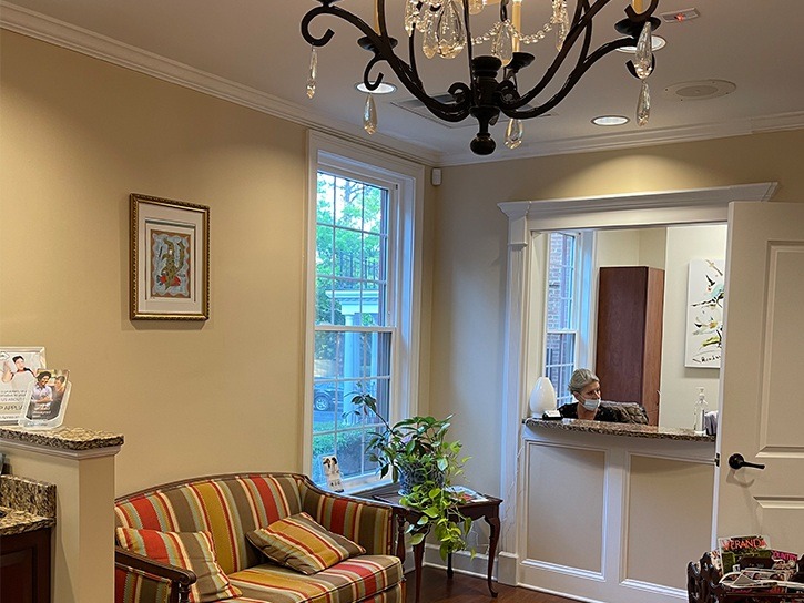 Front View of Dental Examination Room