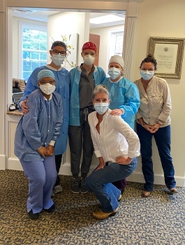 Picture of Dental Team with face masks